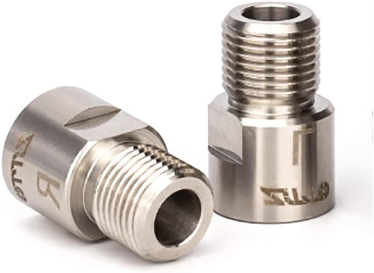 EGoods - Fietspedaalverlenger voor verlengde pedaalafstand - Chroom-molybdeenstaal - 9/16 inch schroefdraad - SPD MT MTB BMX Road Street-fiets - Pedalen verlengd met 16 mm.