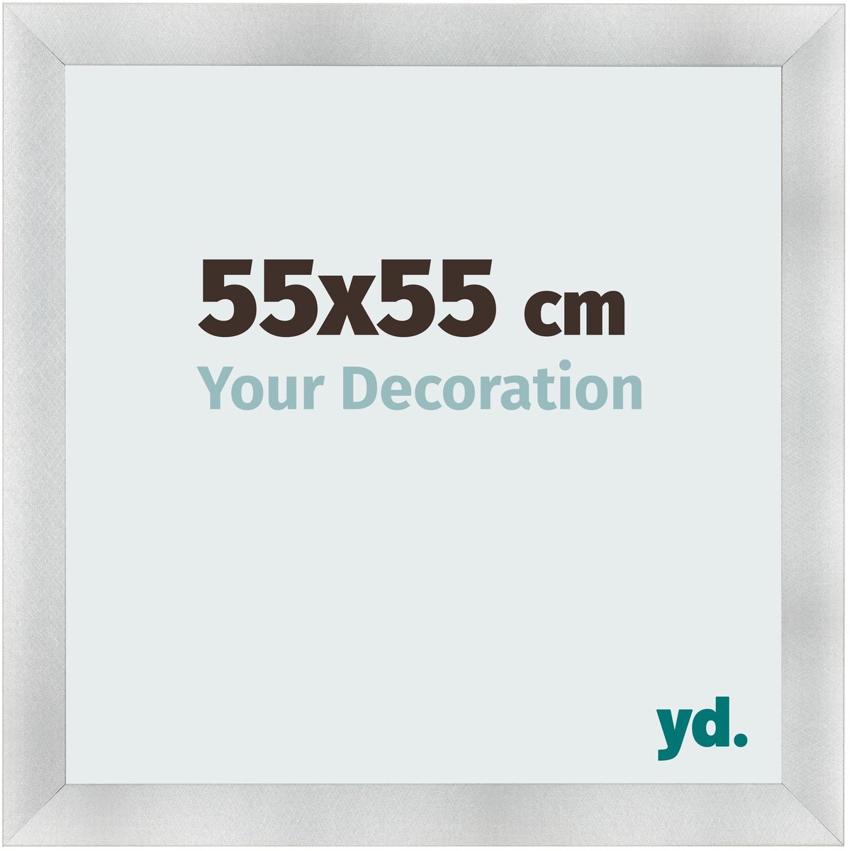 Your Decoration - Fotolijst 55x55 cm - MDF - Aluminium Geborsteld - Pisa