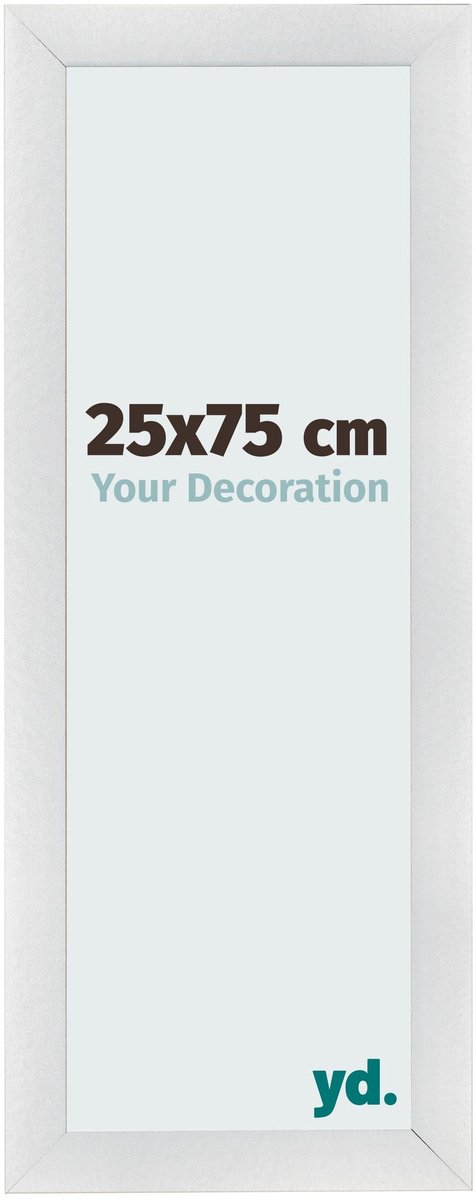 Your Decoration - Fotolijst 25x75 cm - MDF - Zilver Mat - Pisa