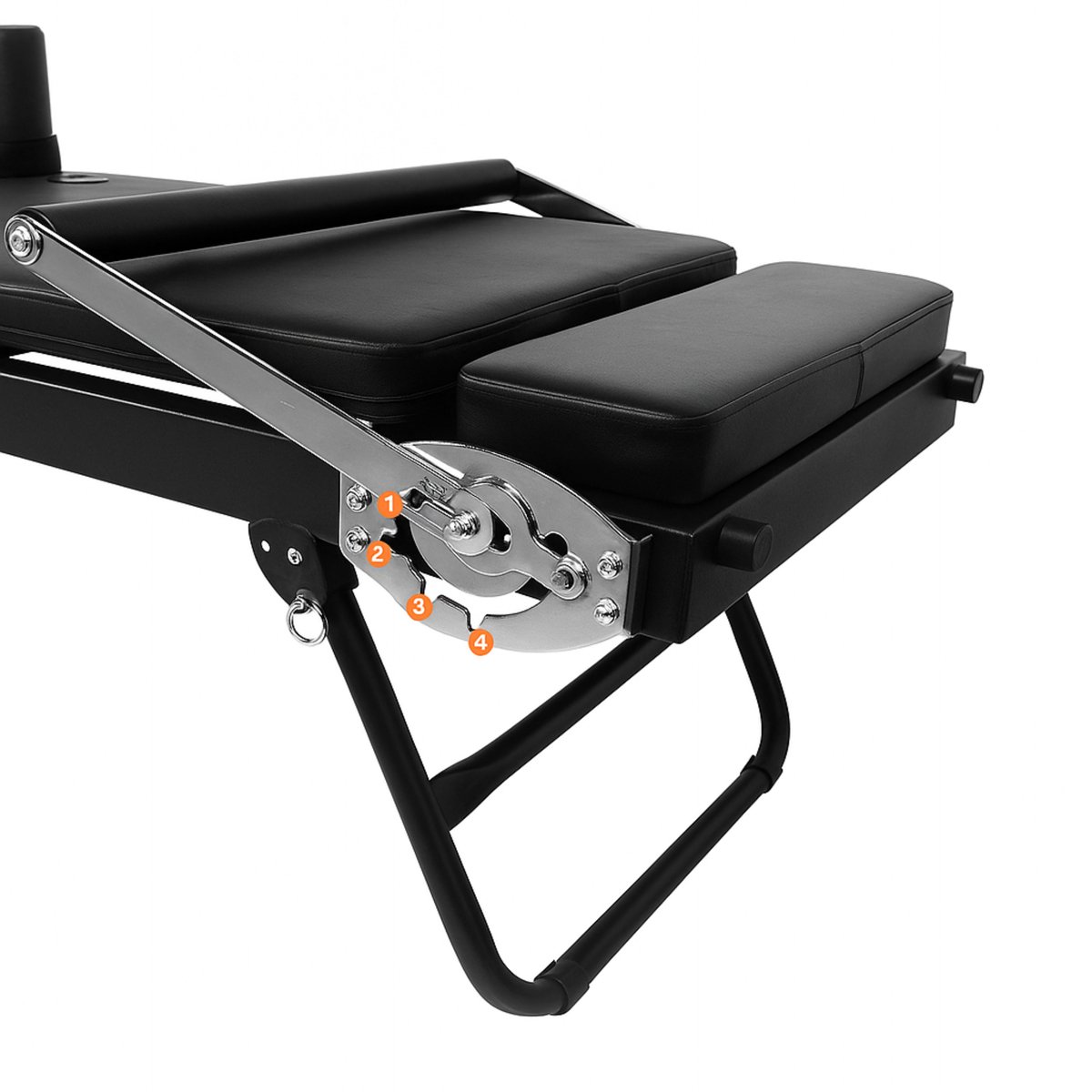 Exon Pilates Reformer Inklapbaar Pilates Bank Zwart - afbeelding 3