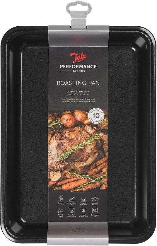 Tala Performance - Braadslede - 34,6 x 24,5 x 6 cm - Non-stick - Ovenbestendig
