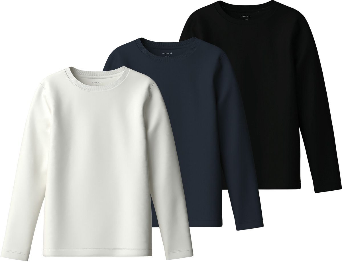 NAME IT - NKMLASSE 3P LS TOP - Jongens - Lange mouwen shirts
