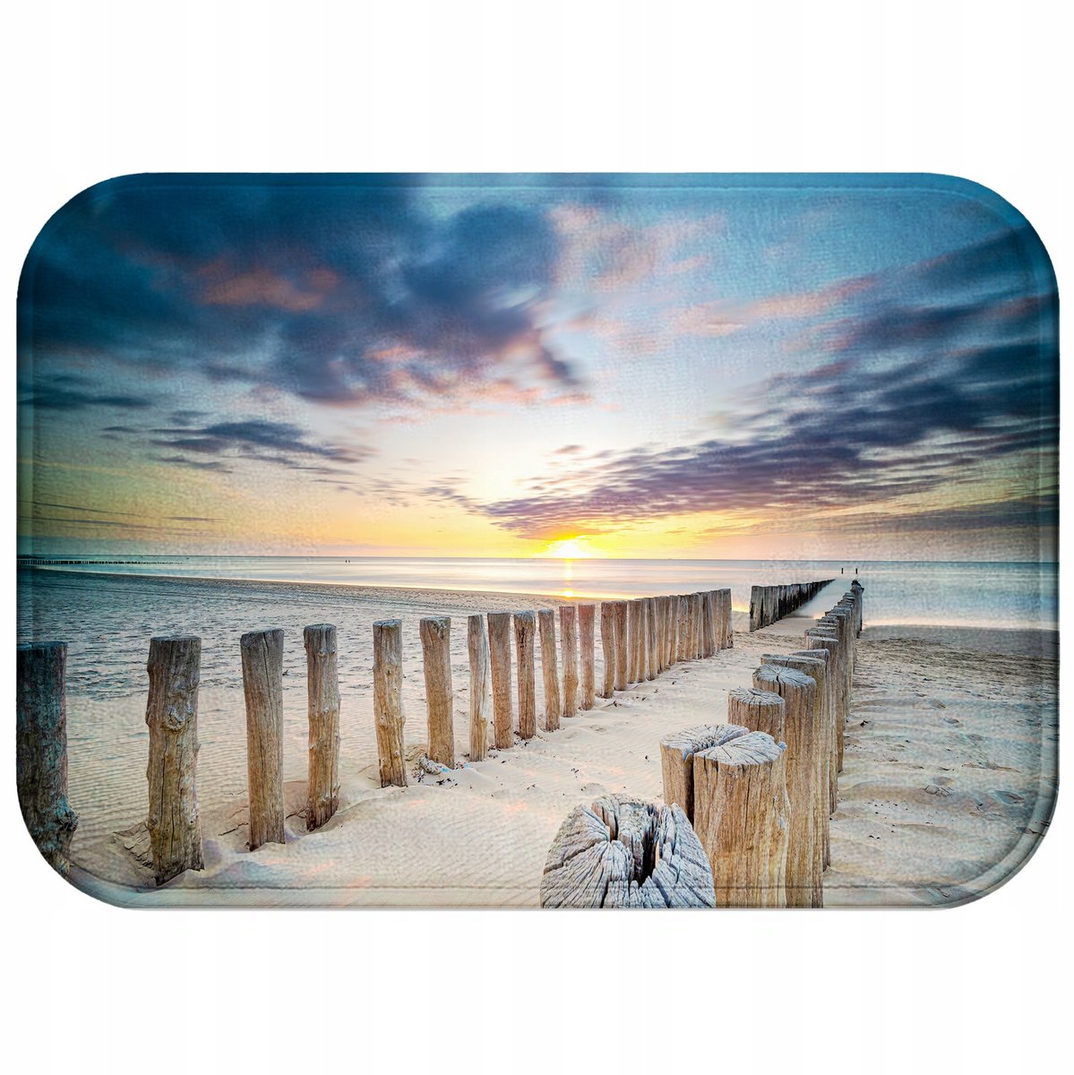 Zachte Rechthoekige Badkamermat 40x60 cm - Sneldrogend & Antislip