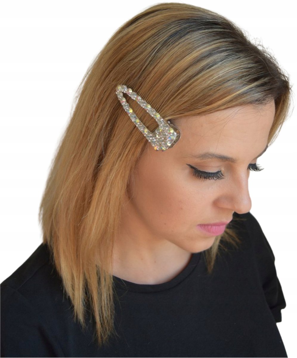 Sparkle Haarspeld met Kristallen - Zilverkleurig