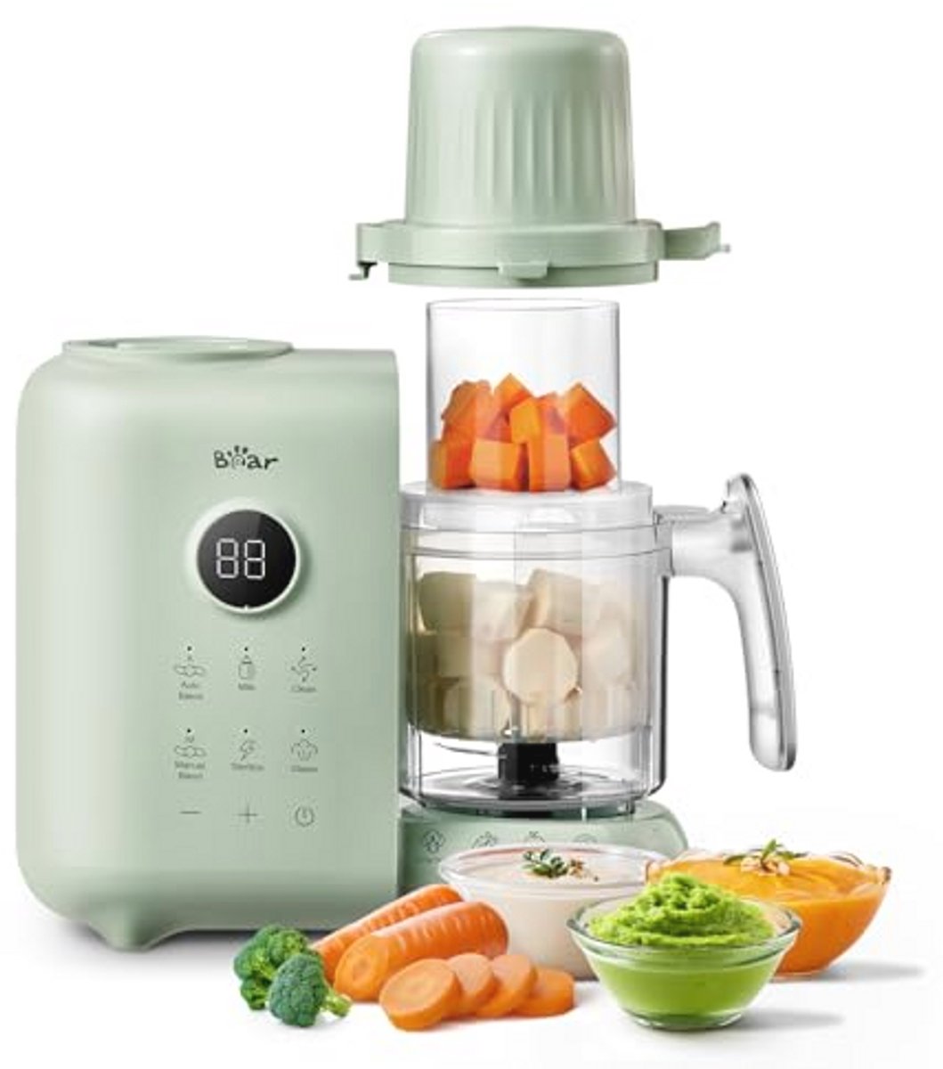 6-in-1 Stoompan en Mixer voor Babyvoeding - Multifunctionele Voedingsbereider