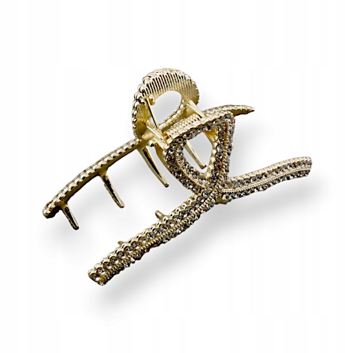 Gouden Haarclip met Zirkonia - Sterke Metalen Klem