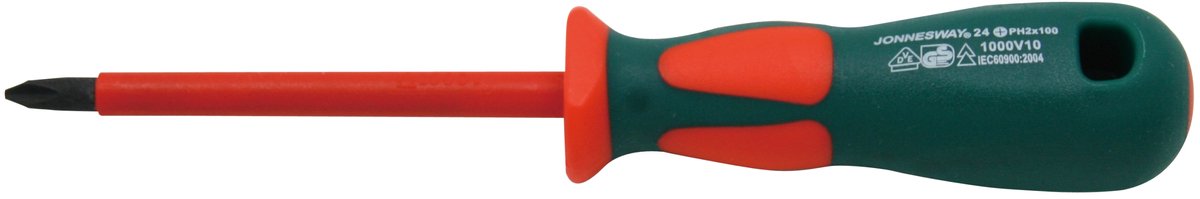 Geïsoleerde kruiskopschroevendraaier PH1 x 80 mm - Veilig werken tot 1000 V