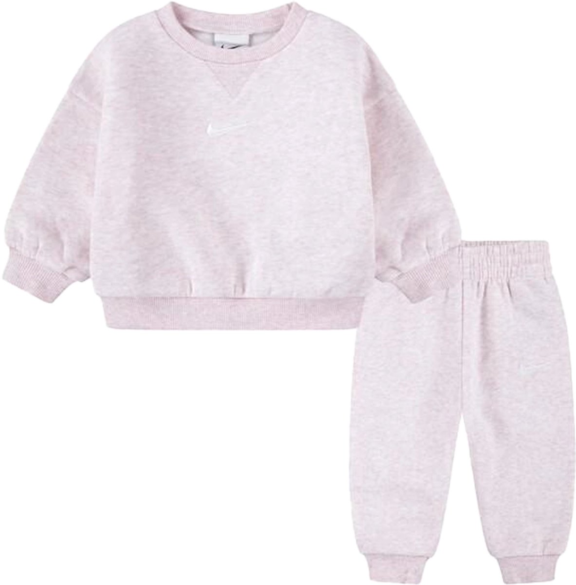 Nike essential fleece crew set in de kleur . Roze