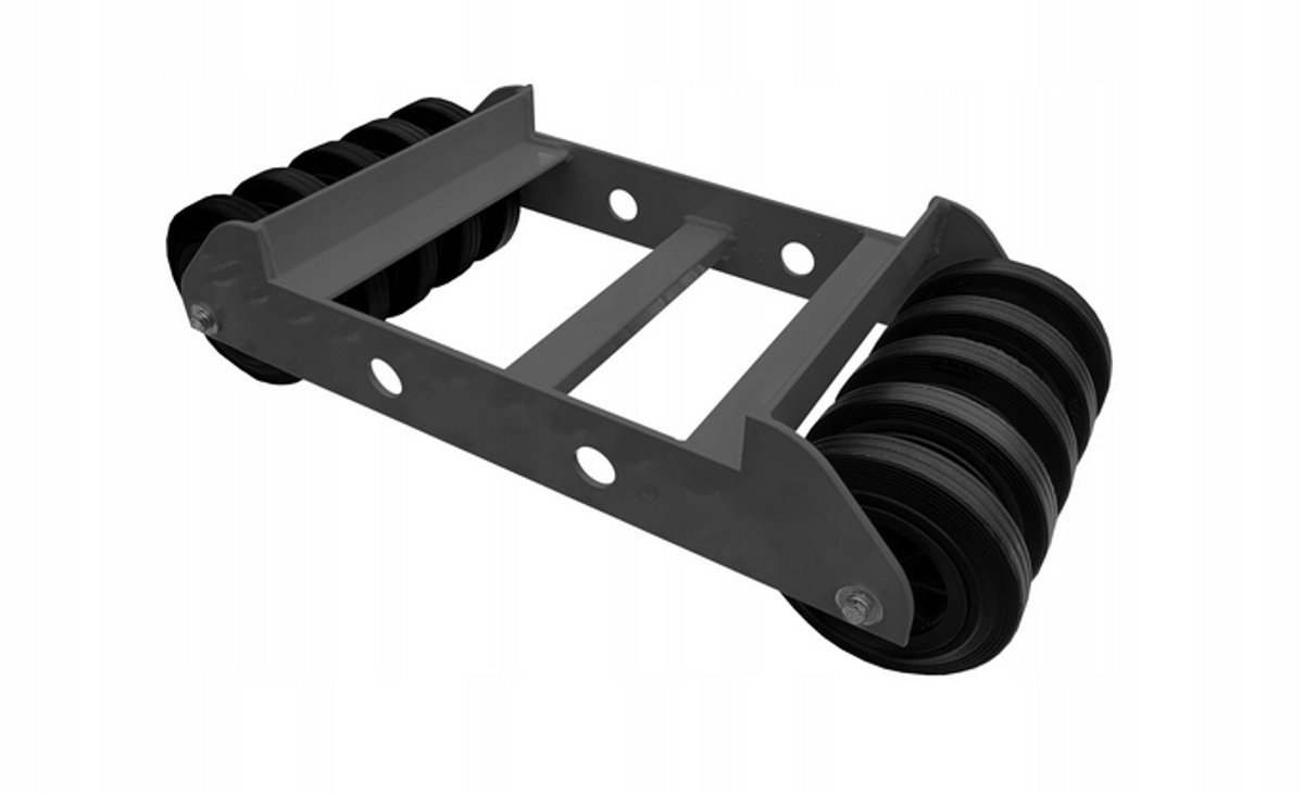 Transportrol voor Banden 1200kg Antraciet met Poliamide Rubberen Wielen 16cm