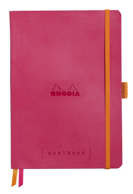 Rhodia Goalbook – Bullet Journal – A5 – 14,8x21cm – Softcover – Gestippeld – Dotted – Raspberry