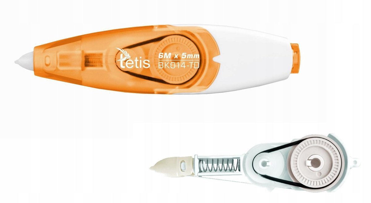 Tetis Korektor in Tape met Navulling - Ergonomisch & Direct Beschrijfbaar