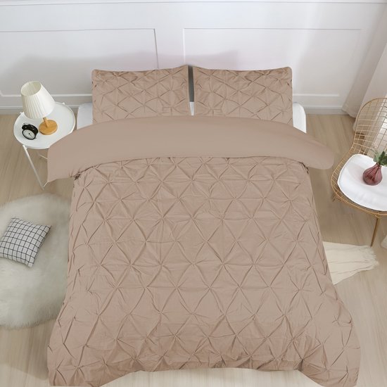 Beau Maison Dekbedovertrek Augustine Taupe 240x200/220 cm + 2 kussenslopen van Merkloos — afbeelding 2
