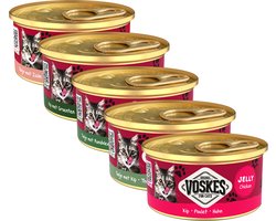 Voskes Kattenvoer Nat Gelei Kip & Groenten 85 gr