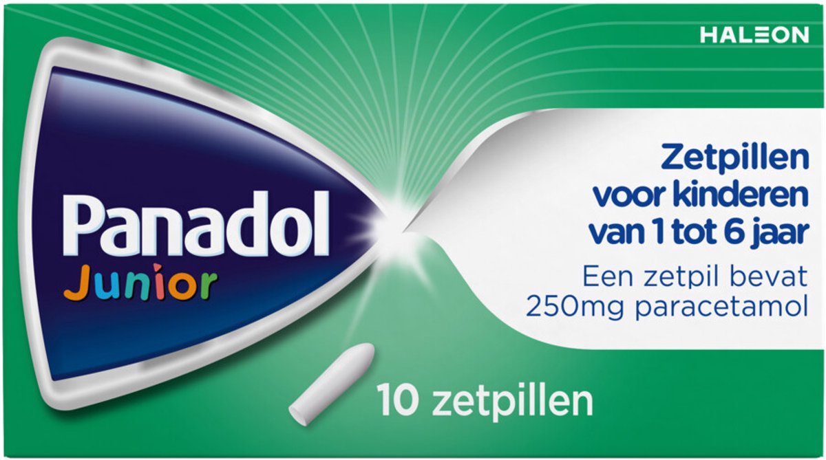 Panadol Junior Paracetamol 250mg - 2 x 10 zetpillen
