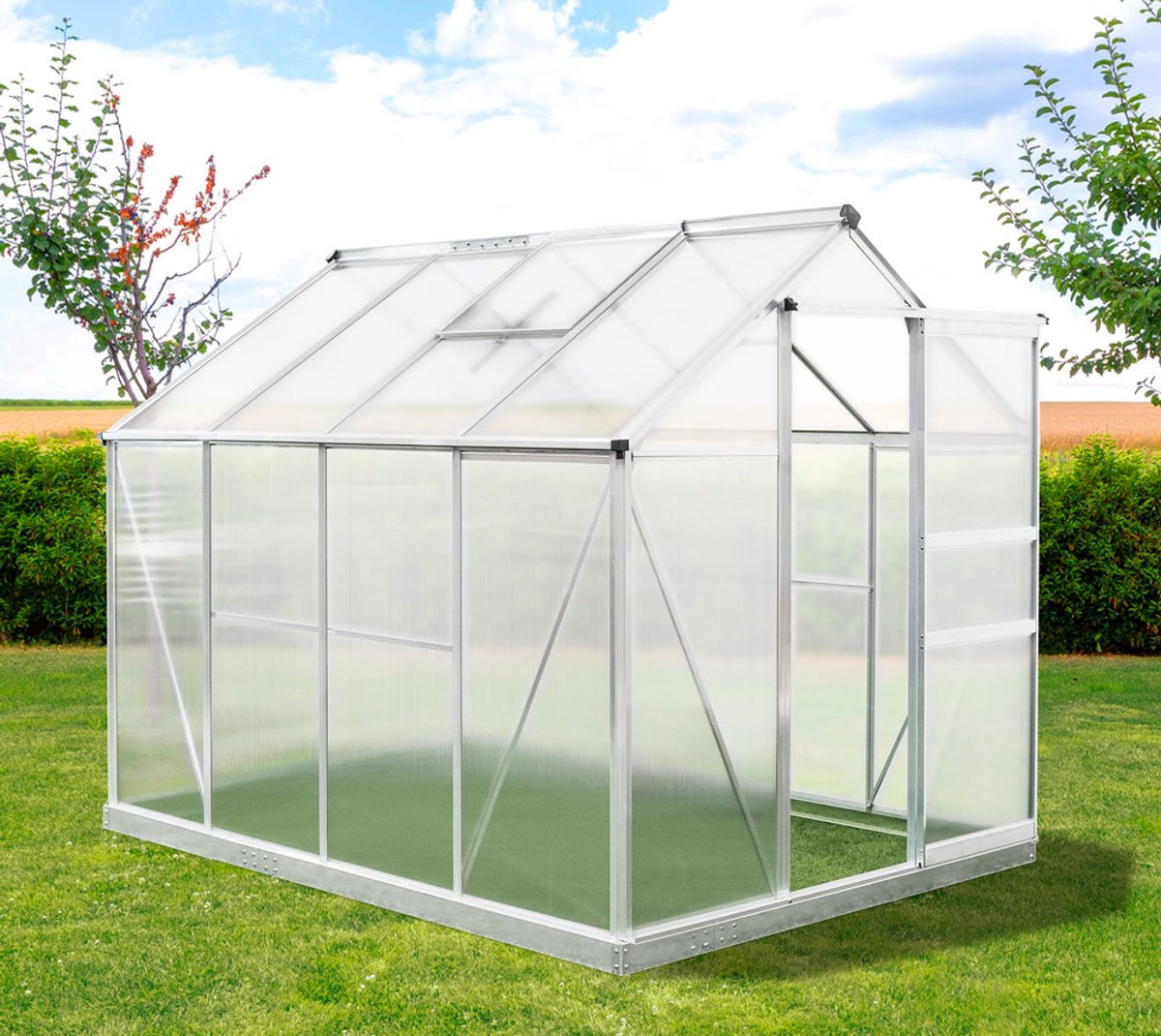 Westmann Greenhouse Flora 68 - 252 x 192 x 201 cm - Silver