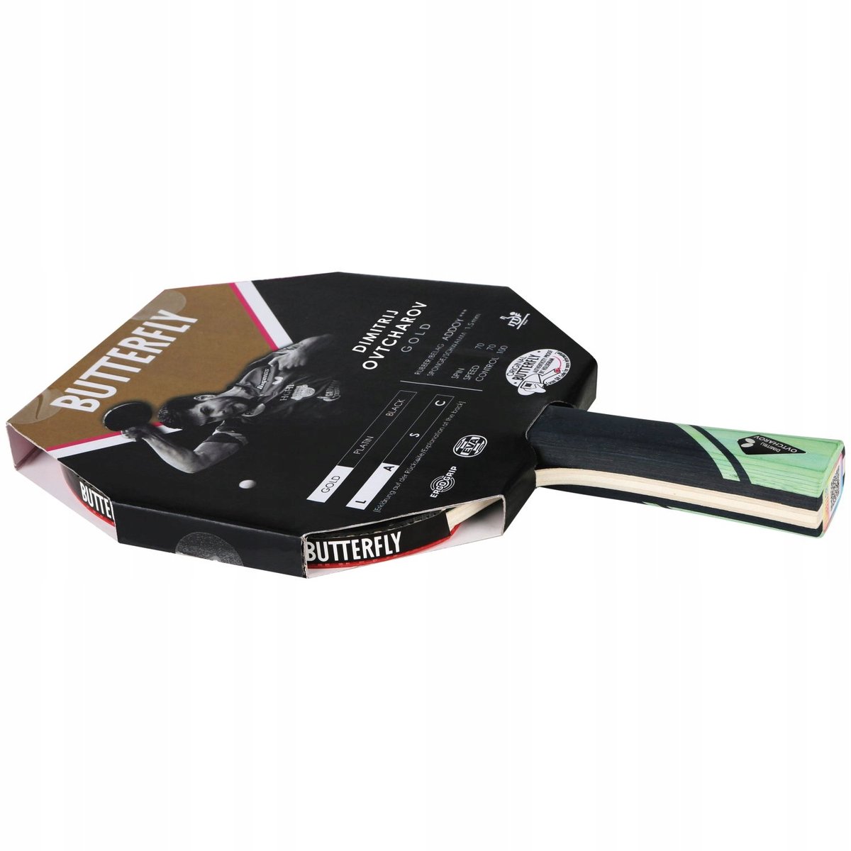 Butterfly Ovtcharov Gold Tafeltennis Racket - Perfecte Controle