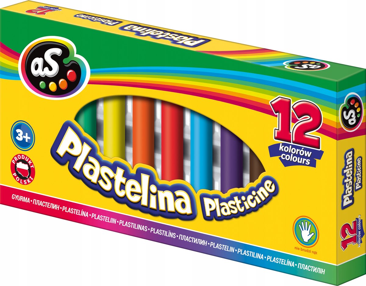 Astra AS303219003 - Klei - 12 kleuren - Vormbaar - Niet-toxisch - Creatief - Duurzaam