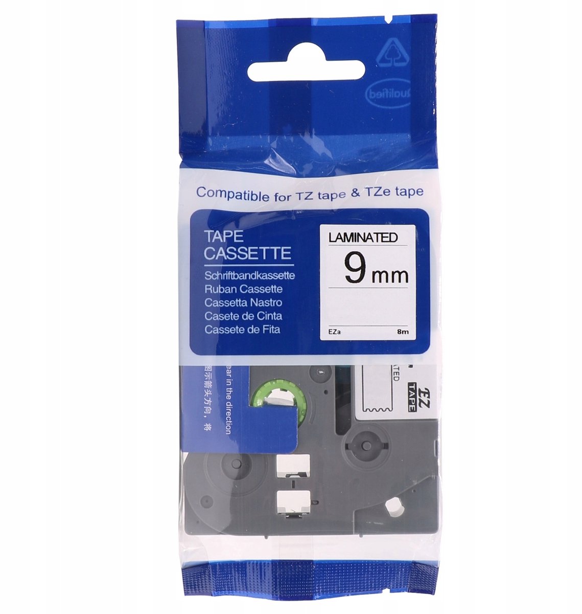 PTMB TZe-S421 tape 9 mm x 8 m Rood Sterke lijm