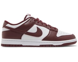 Nike Dunk Low Retro - Heren Sneakers Schoenen Leer Rood-Wit DD1391-601