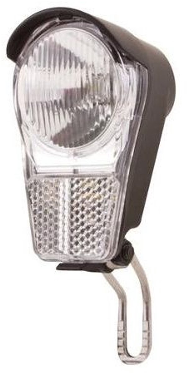 Spanninga Moderne LED koplamp - geïntegreerde reflector - batterijvoeding - zwart - veelzijdige montageopties