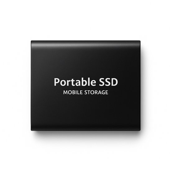SSD externe 1 To – Disque dur externe portable USB-C – Stockage portable rapide – Compatible Windows, Mac et Android – SSD compact et résistant aux chocs – Idéal pour le travail, les études , la Photographie et les Voyages