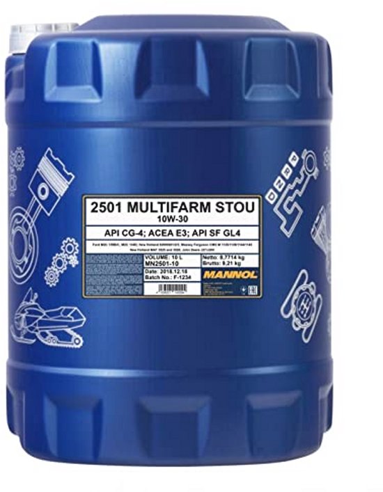 Multifarm 10W-30 STOU Tractor Oil - Engine, Transmission & Hydraulic Fluid — afbeelding 3