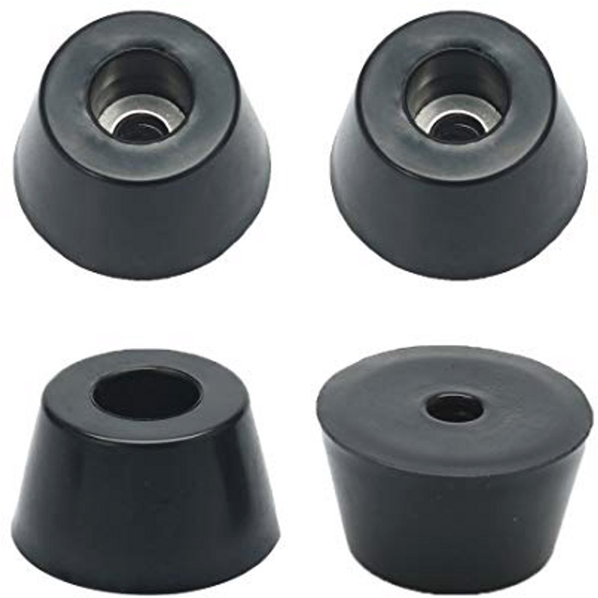 Rubberen voeten set voor meubels - 4 stuks met metalen sluitring