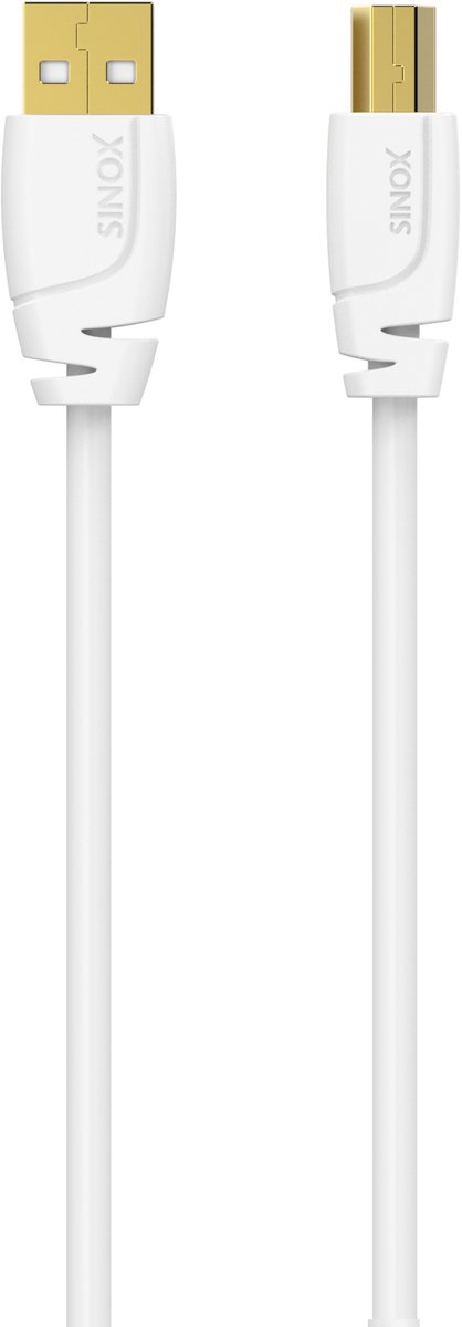 Sinox SELECT USB-A - USB-B kabel | USB2.0 | tot 1A | 5 meter