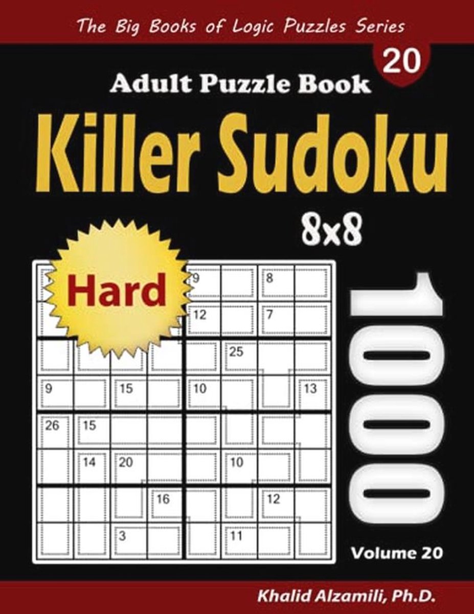 1000 Uitdagende Killer Sudoku Puzzels voor Volwassenen (8x8)