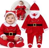 Disney Minnie Mouse BABY'S, zachte set voor meisjes, KERSTKOSTUUM VAN DE KERSTMAN, setje kleding