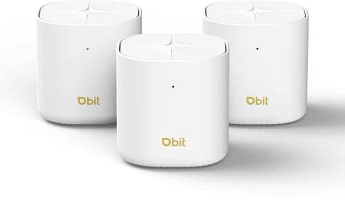 WiFi 6 Whole Home Mesh Wi-Fi-systeem met Dual-Band en Uitgebreide Dekking tot 6500 m² – Vervangt Draadloze Routers en Extenders, Geschikt voor 150 Apparaten als 3-Pack met 6 Gigabit Ethernet-poorten