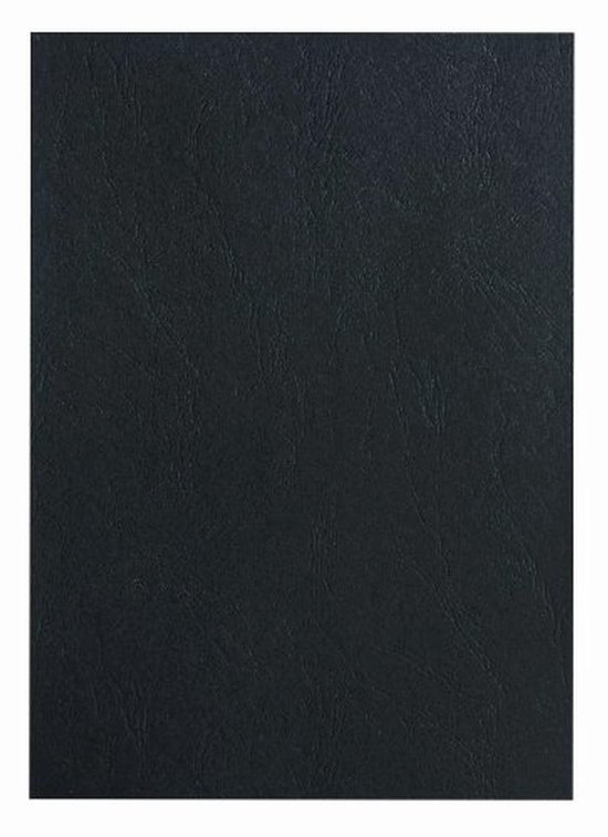 D.RECT Achterwanden Met Lederstructuur Blauw - A4 Rugdeksels 250g/m², 100 Stuks Voor Professionele Bindingen
