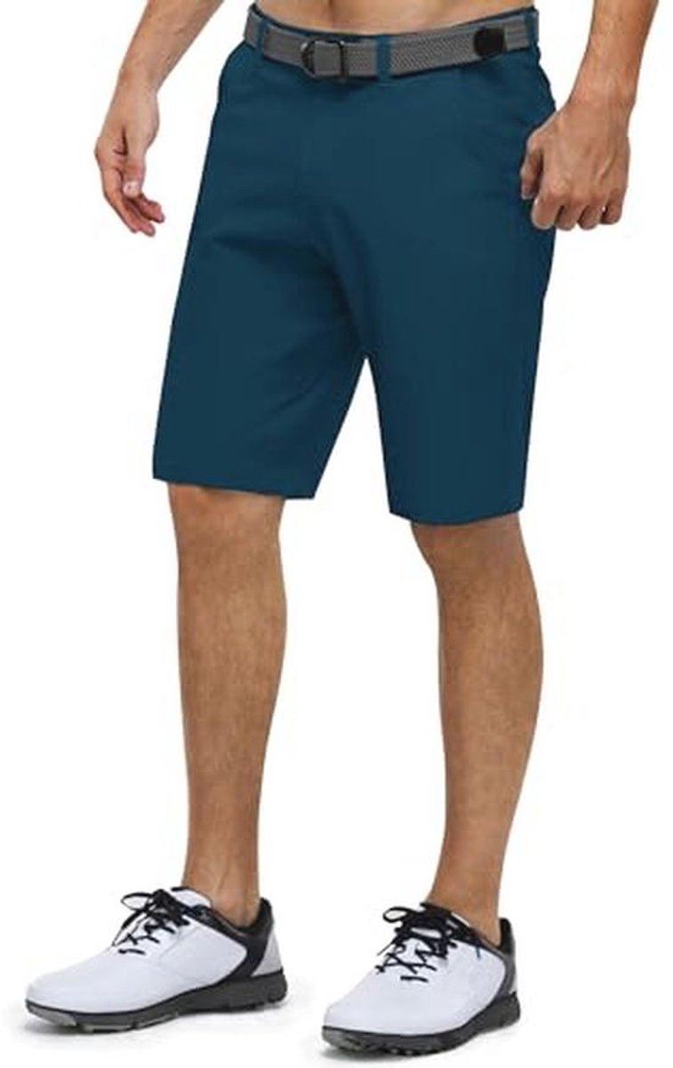 Heren Golfshorts - Korte Sneldrogende Bermudashorts met 3 Theehouders en 5 Zakken