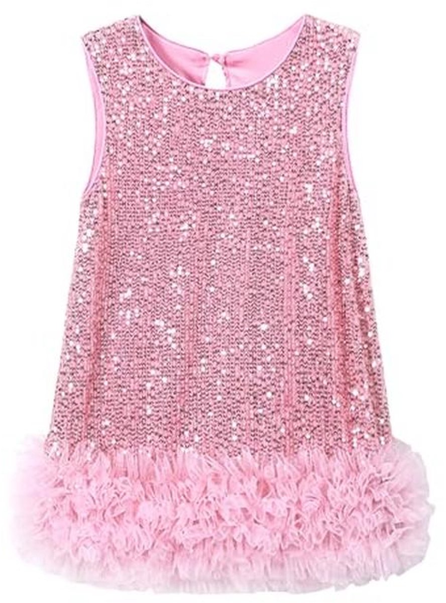 Miipat Babymeisjesjurk, fluwelen pailletten, kapmouwen, kleine kinderen, meisjes, herfst, winter, elegante prinsessenjurk voor verjaardagsfeest bruiloft