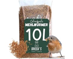 Gedroogde meelwormen 10 liter - Voer voor vogels, vissen, knaagdieren, reptielen en egels