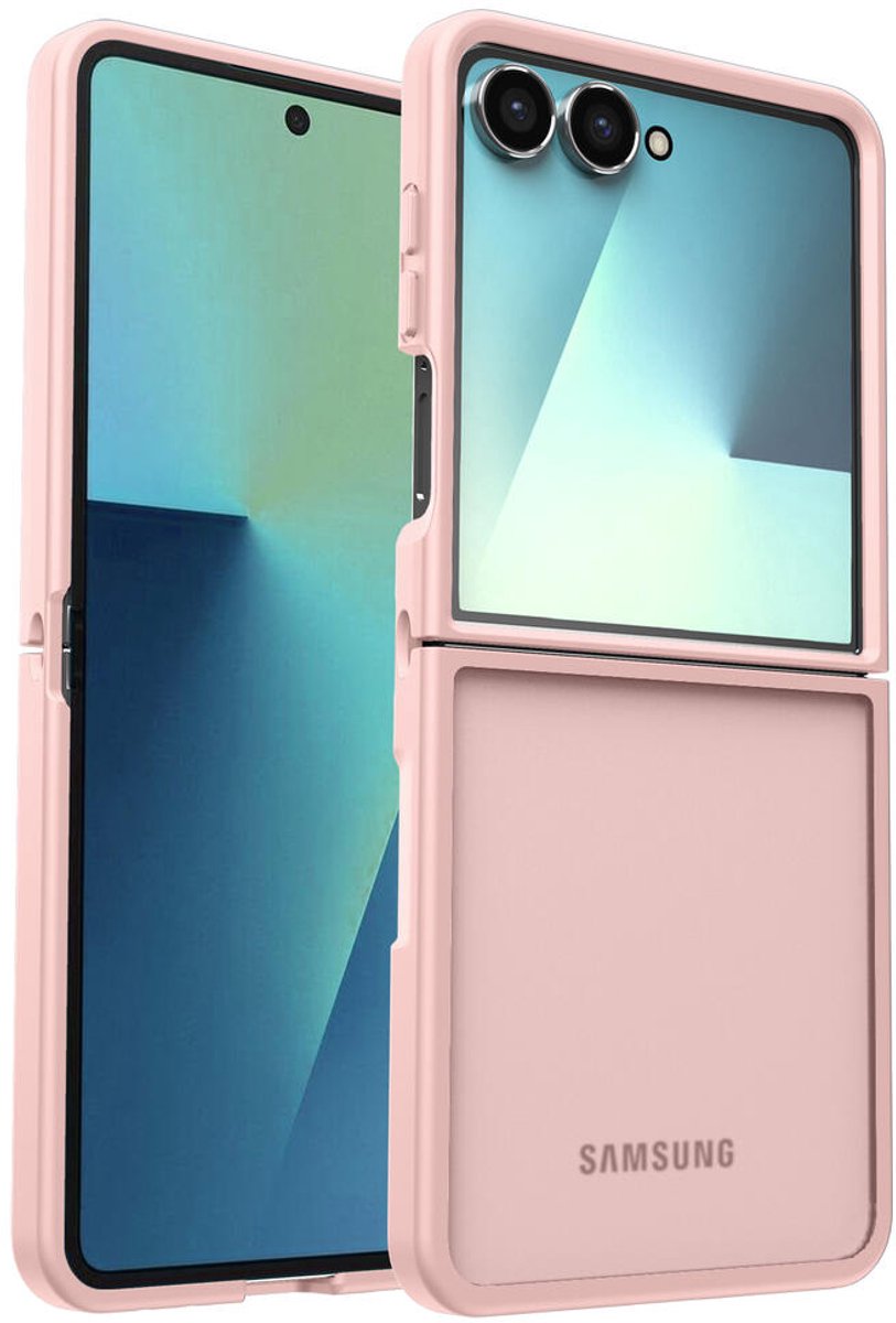 Hoesje Geschikt voor Samsung Galaxy Z Flip 7 - Matte Back Cover - Roze