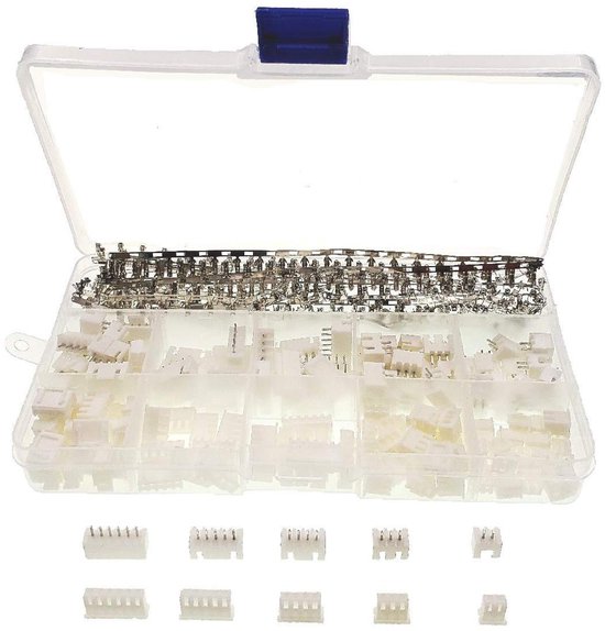 580 stuks JST stekkerkit, pitch vrouwelijke pin header krimpklem