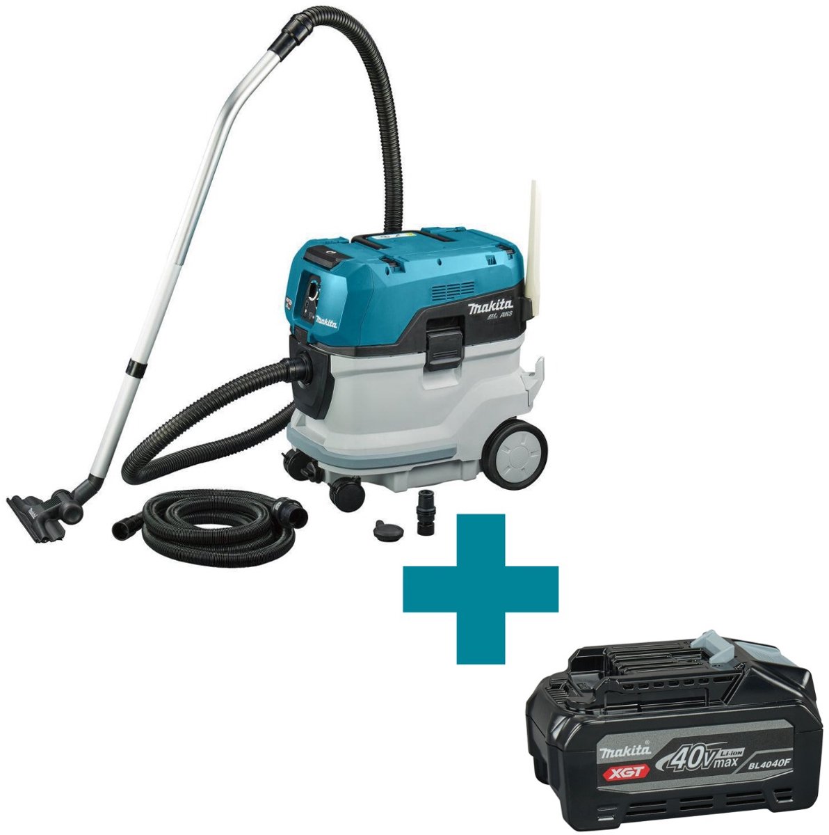 Makita VC006GMZ01 2x XGT 40V Max Li-Ion Accu Stofzuiger Nat En Droog Body