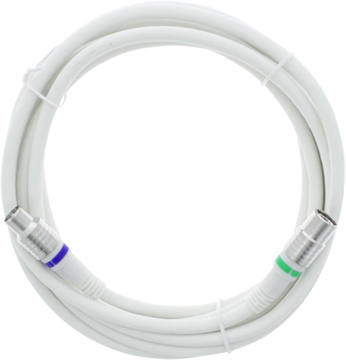 Q-Link coax kabel - belgie telenet stekker - recht - 3 m - wit