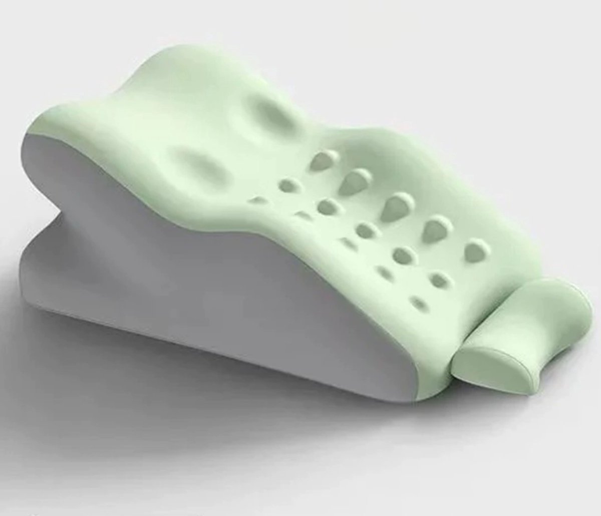 (Verbeterd klein kussen) Fruitgroen kleurblok bedkussen voor meerdere posities (liggen en slapen) Multifunctioneel kussen