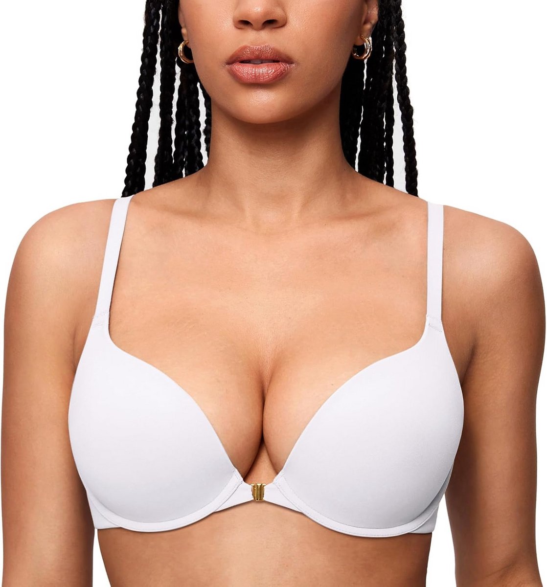 Push-Up BH met Voorsluiting voor Vrouwen - Diepe Decolleté en Comfortabele Pasvorm