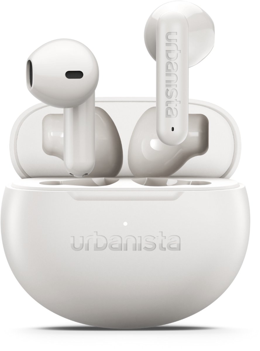 Urbanista Austin 2 Draadloze Oortjes – Bluetooth – Voor Sporten en Dagelijks Gebruik – 25u Afspeeltijd – IPX4 Waterbestendig – EQ3 Instellingen – Wit