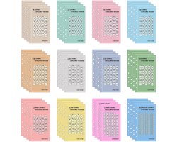 Geld sparen uitdaging voor budgetplanner - 48 vellen, 12 soorten spaaruitdagingen, 180 g/m²