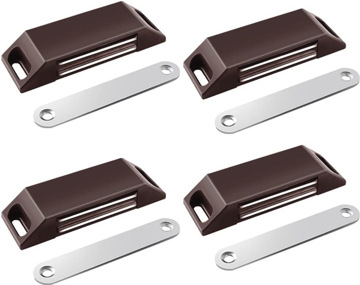 Zelfklevende magnetische deurvanger 4-pack voor kastdeuren en laden