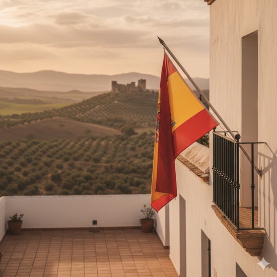 Drapeau Espagne 90 x 150 cm Articles de fête - Articles de décoration pour supporters / fans sur le thème des pays d'Espagne