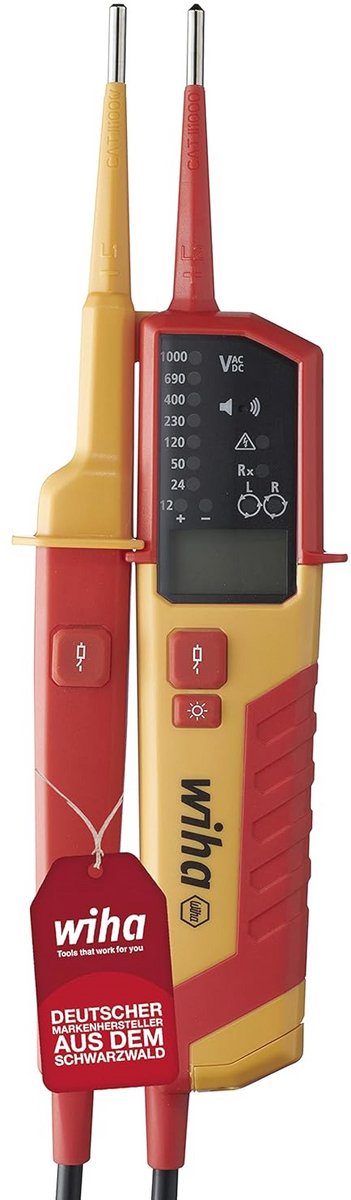 Spanning- en continuïteitstester tot 1000 VAC/1500 VDC - CAT IV