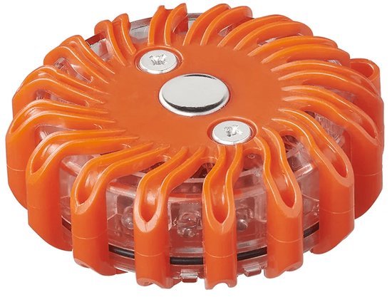 Bseical Waarschuwingslicht met sterke magneet, rondom licht met 9 knipperlichtmodi, rondom waarschuwingslicht noodknipperlicht waarschuwingslichten batterij, voor dak, auto, vrachtwagen, fiets (blauw, 3 stuks