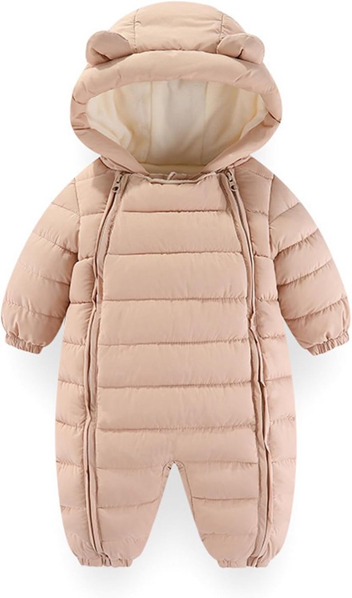 Warme Baby Sneeuwpak met Capuchon - Dikke Jumpsuit voor Jongens en Meisjes in de Winter