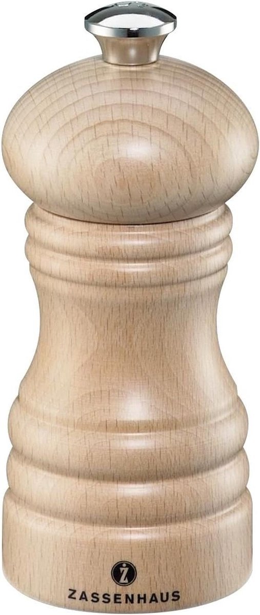 Pepermolen van Gelakt Beukenhout - 12 cm