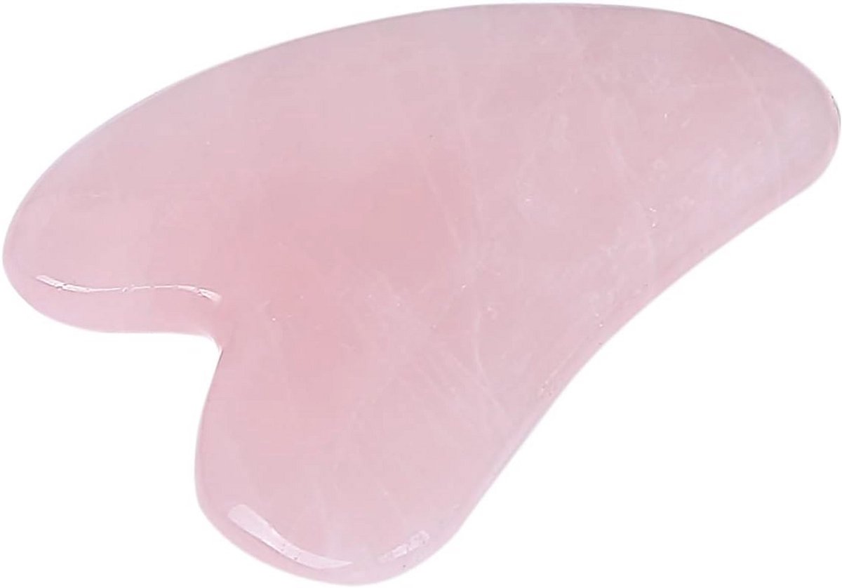 Gezuiverde Rozenkwarts Gua Sha Gezichtsmassage Steen voor Acupunctuur en Ontspanning